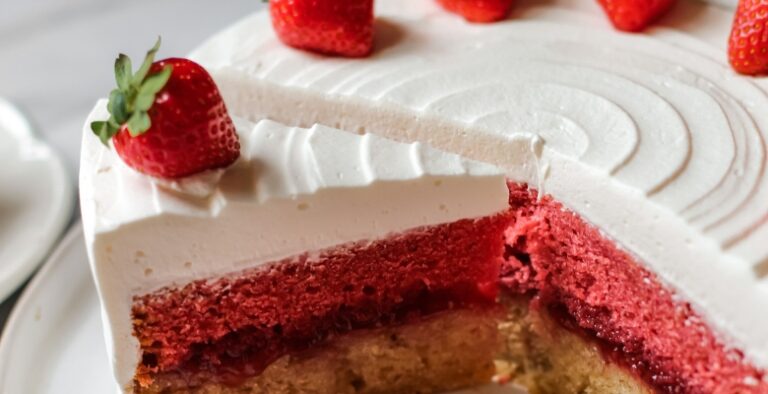 strawberry vanilla cake